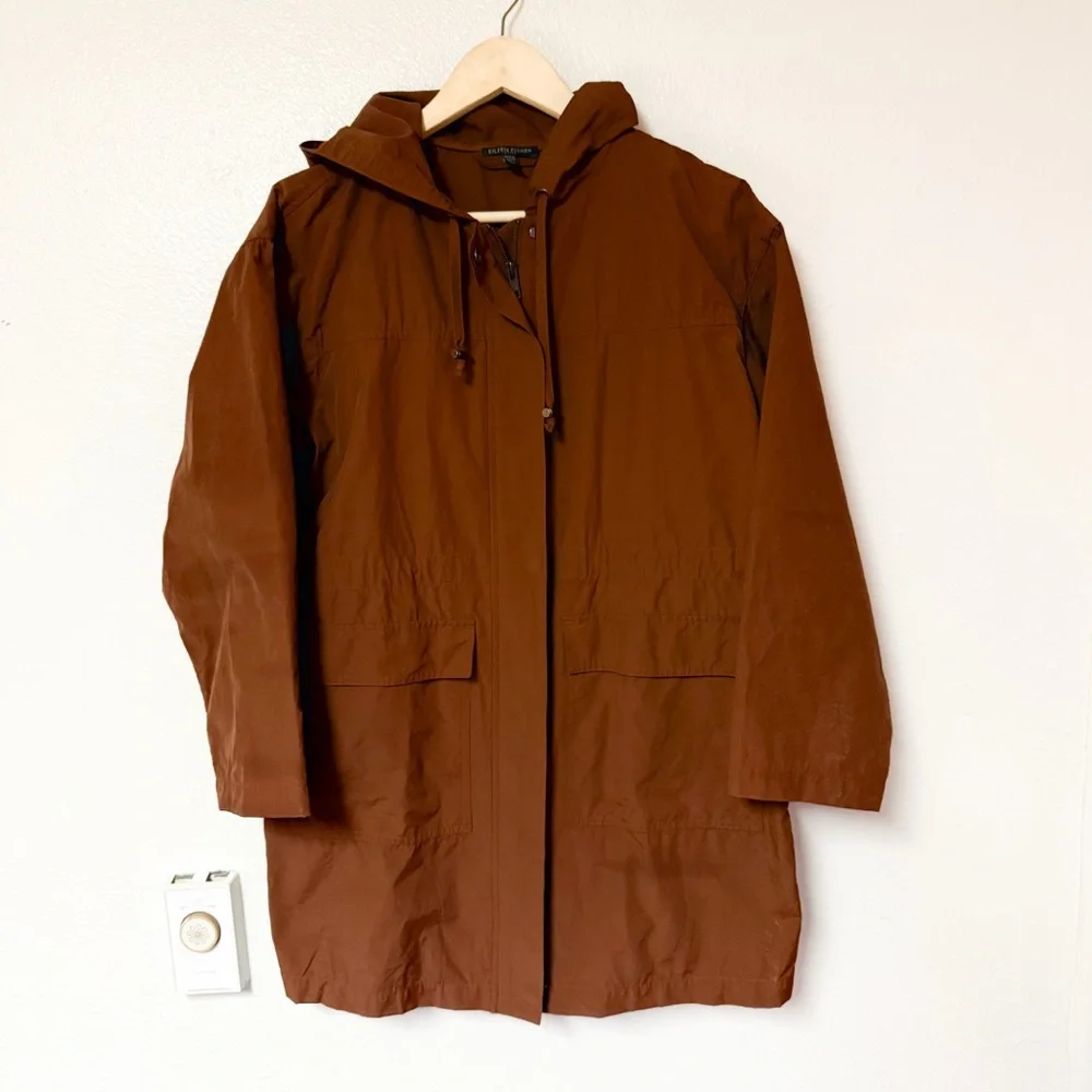 Eileen Fisher Lightweight Organic Cotton Nylon Zip Jacket | Petite Small | EUC - Picture 2 of 9